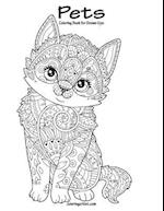 Pets Coloring Book for Grown-Ups