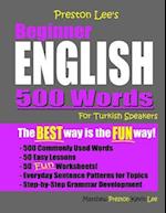 Preston Lee's Beginner English 500 Words For Turkish Speakers