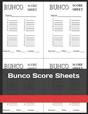 Bunco Score Sheets