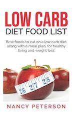 Low Carb Diet Food List