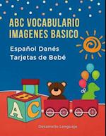 ABC Vocabulario Imagenes Basico Español Danés Tarjetas de Bebé