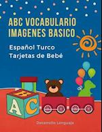 ABC Vocabulario Imagenes Basico Español Turco Tarjetas de Bebé