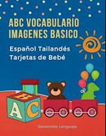ABC Vocabulario Imagenes Basico Español Tailandés Tarjetas de Bebé