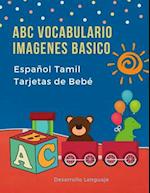 ABC Vocabulario Imagenes Basico Español Tamil Tarjetas de Bebé