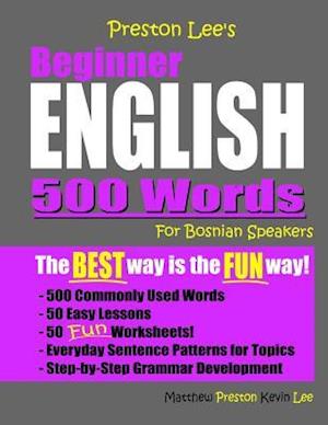 Preston Lee's Beginner English 500 Words For Bosnian Speakers