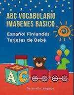 ABC Vocabulario Imagenes Basico Español Finlandés Tarjetas de Bebé