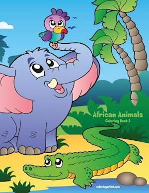 African Animals Coloring Book 3