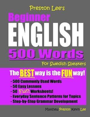 Preston Lee's Beginner English 500 Words For Swedish Speakers