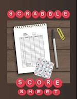 Scrabble Score Sheet