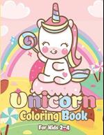 Unicorn Coloring Book for Kids 2-4