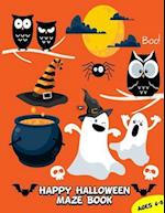 Happy Halloween Maze Book