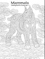 Mammals Coloring Book for Grown-Ups 1