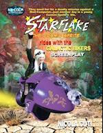 Starflake rides with the Galactic Bikers