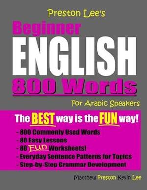 Preston Lee's Beginner English 800 Words For Arabic Speakers