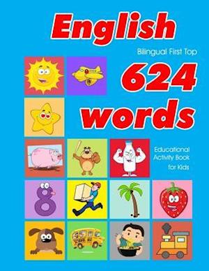 English First Top 624 Words Educational Activity Book for Kids