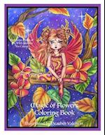 Magic Of Flowers Coloring Book