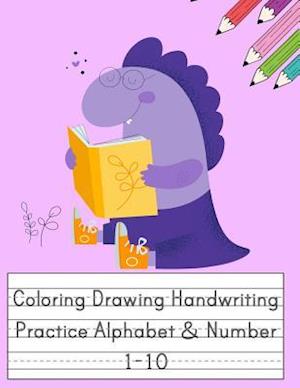 Coloring Drawing Handwriting Practice Alphabet & Number