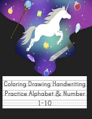 Coloring Drawing Handwriting Practice Alphabet & Number