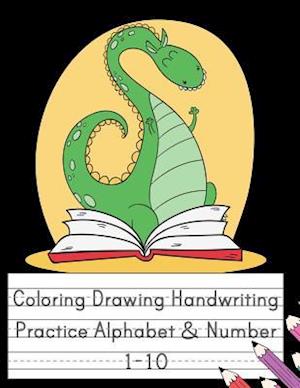 Coloring Drawing Handwriting Practice Alphabet & Number