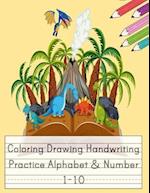 Coloring Drawing Handwriting Practice Alphabet & Number