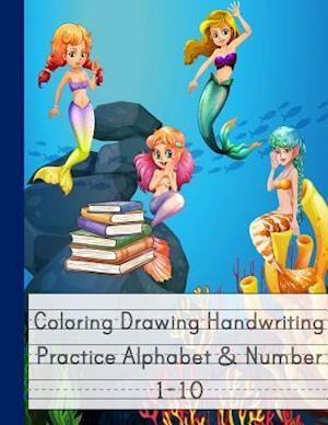 Coloring Drawing Handwriting Practice Alphabet & Number