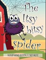 The Itsy Bitsy Spider Nursery Rhyme Coloring & Sheet Music