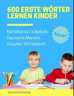 600 Erste Wörter Lernen Kinder Karteikarten Vokabeln Deutsche Marathi Visuales Wörterbuch