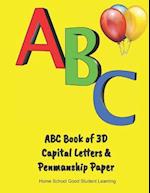 ABC Book of 3D Capital Letters & Penmanship Paper