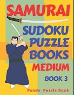 Samurai Sudoku Puzzle Books Medium - Book 3: Sudoku Variations Puzzle Books - Brain Games For Adults 