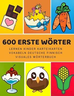 600 Erste Wörter Lernen Kinder Karteikarten Vokabeln Deutsche finnisch Visuales Wörterbuch