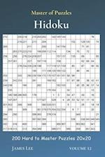 Master of Puzzles - Hidoku 200 Hard to Master Puzzles 20x20 vol.12
