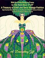 Wall Art Prints Ready to Frame for Chic Home Décor: 8"x10": A Treasury of Erté's Art Deco Vintage Fashion, High-Quality Retro Glamorous Illustrations 
