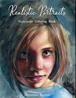 Realistic Portraits Grayscale Coloring Book