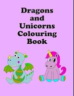 Dragons and Unicorns Colouring Book