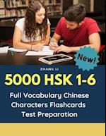 5000 HSK 1-6 Full Vocabulary Chinese Characters Flashcards Test Preparation