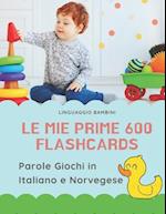 Le mie Prime 600 Flashcards Parole Giochi in Italiano e Norvegese