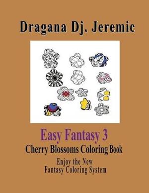 Easy Fantasy 3 Cherry Blossoms Coloring Book