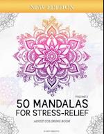 50 Mandalas for Stress-Relief (Volume 2) Adult Coloring Book