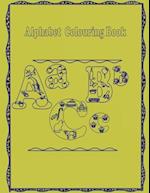 Alphabet Colouring Book: Alphabets to colour with images beginning with the alphabet 