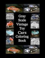 Gray Scale Vintage Toy Cars Coloring Book