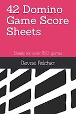 42 Domino Game Score Sheets