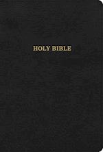 KJV Large Print Thinline Bible, Black Leathertouch