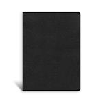 CSB Single-Column Wide-Margin Bible, Black Leathertouch