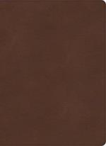 KJV Single-Column Wide-Margin Bible, Brown Leathertouch