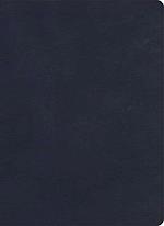 KJV Single-Column Wide-Margin Bible, Navy Leathertouch