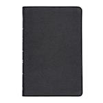 CSB Thinline Bible, Black Genuine Leather, Indexed