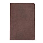 CSB Large Print Thinline Bible, Brown Bonded Leather, Indexed