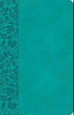 CSB Large Print Personal Size Reference Bible, Teal Leathertouch