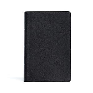 CSB Large Print Personal Size Reference Bible, Black Genuine Leather, Indexed