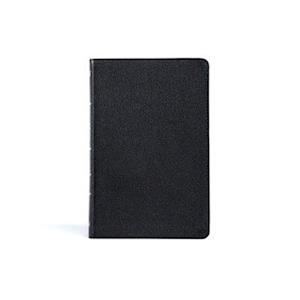 KJV Thinline Bible, Black Genuine Leather